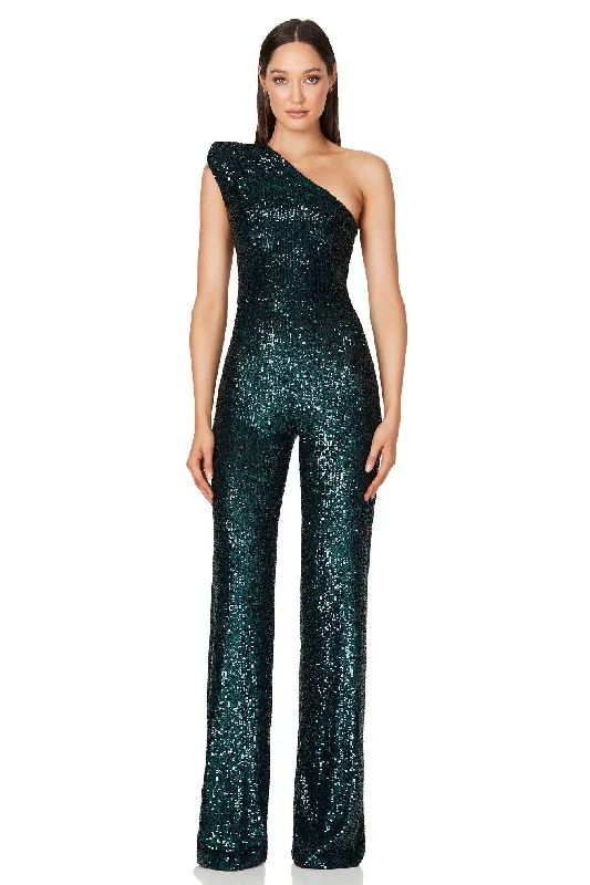 Women's Jumpsuits with Rounded CollarNookie Treasure Jumpsuit - Emerald