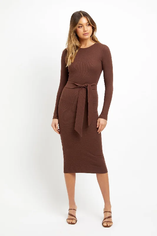 Women's Notched Collar DressesPiper Midi Dress