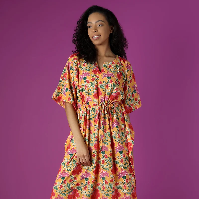 women's pajamas with a sophisticated, modern twistClarence Yellow Kaftan