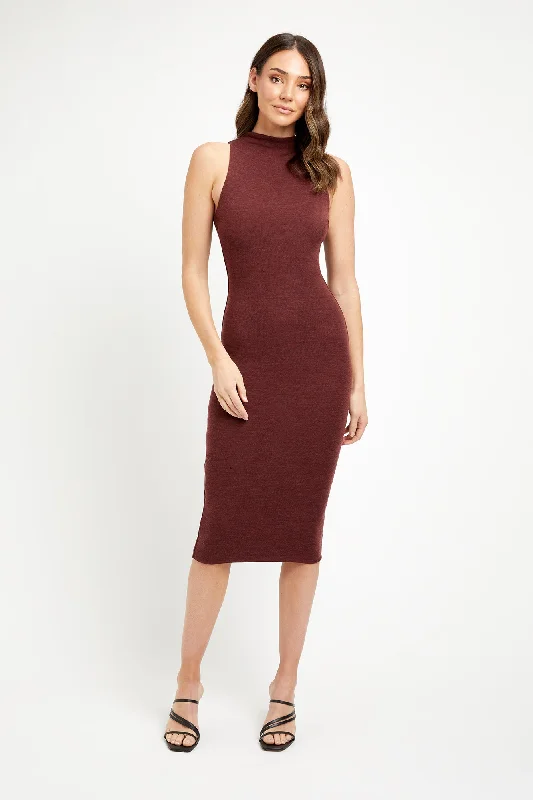 Women's Keyhole Collar DressesRidley Midi Dress