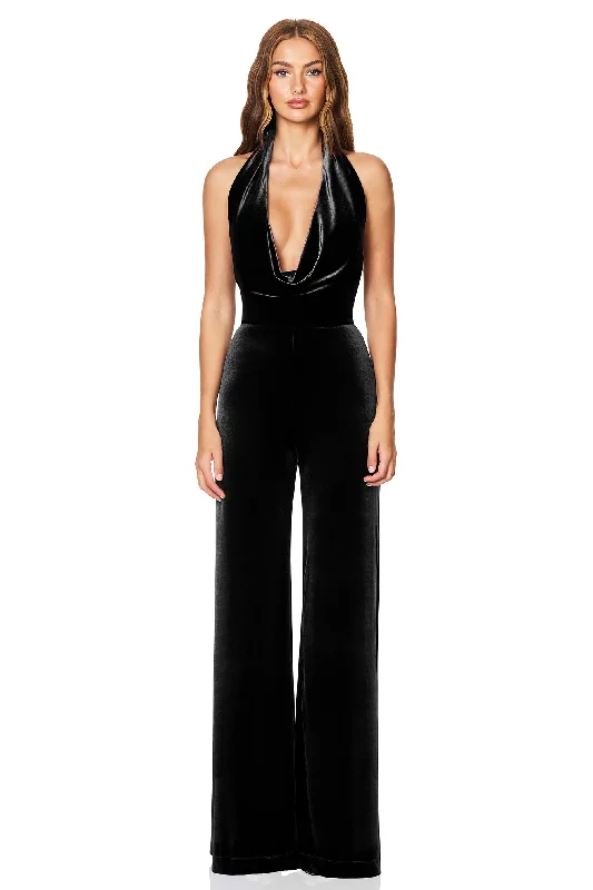 Women's Jumpsuits with Peter Pan CollarNookie Vibe Jumpsuit - Black