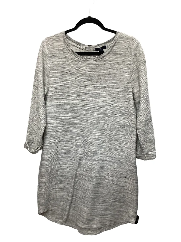 Women's V-Neck DressesGrey Dress Casual Short Gap, Size L