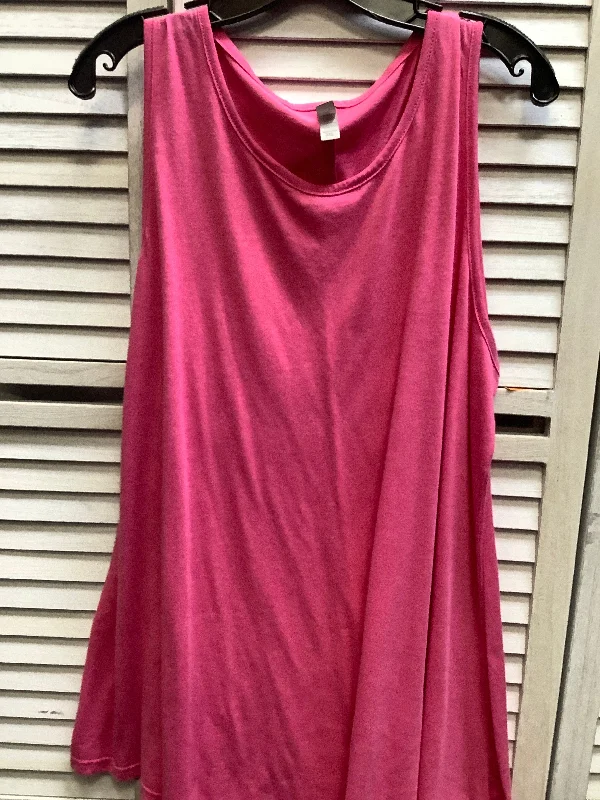 Women's Keyhole-Neck DressesPink Dress Casual Short Epic, Size 3x