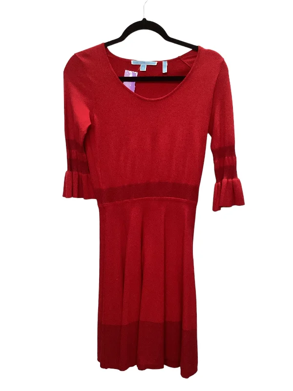 Women's Square-Neck DressesRed Dress Casual Short Draper James, Size Xs