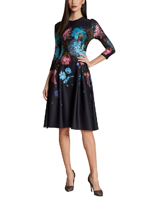 Women's Ruffled DressesTeri Jon by Rickie Freeman Special Occasion Short Printed Dress