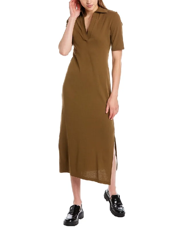 Women's V-Shaped Collar DressesVince Polo Dress