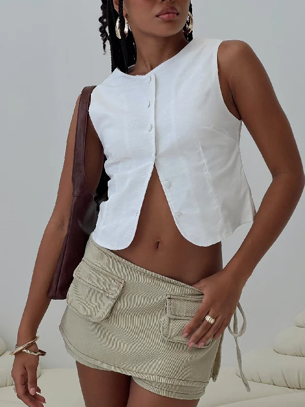 Women's Blouse with Mid-LengthAguilera Top White