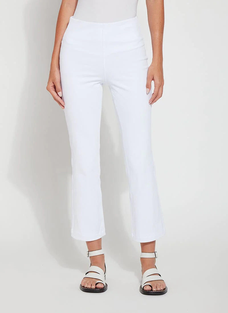 Women's Cropped PantsAnkle Baby Bootcut Denim - White