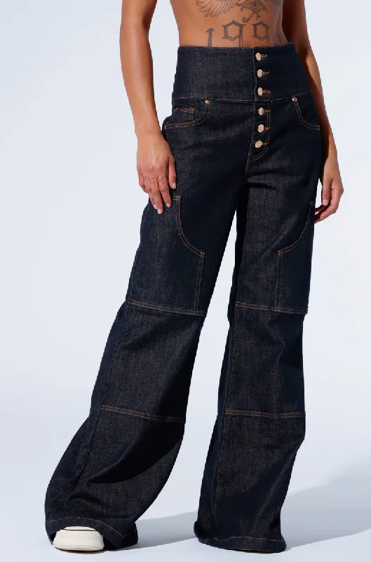 Women's Jodhpurs with Asymmetrical HemCASH FOR LOVE DENIM PANT