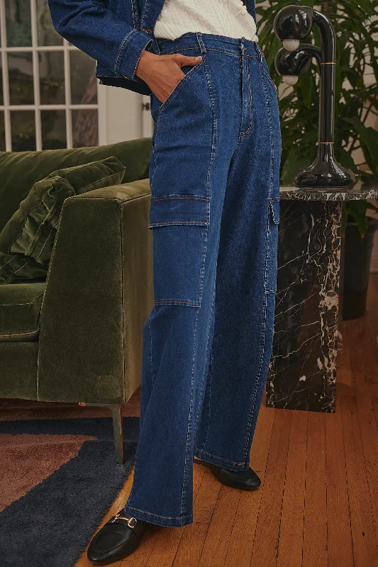 Women's Jodhpurs with Narrow CollarDaze Denim Cargo Pants