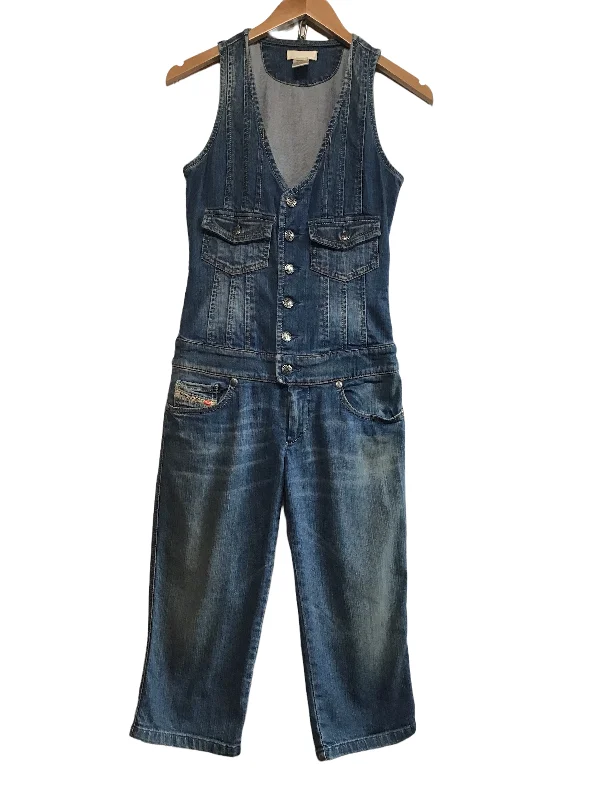 Women's Jodhpurs with Keyhole CollarDiesel Denim Dungarees (Size XS)