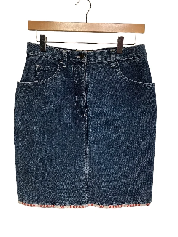  Women's High-Waisted PantsArmani Jeans Denim Skirt (Size L)