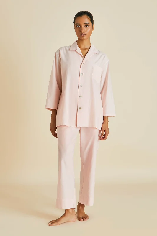 women's pajamas for those who cherish softnessCasablanca Pink Pajamas in Cotton-Silk