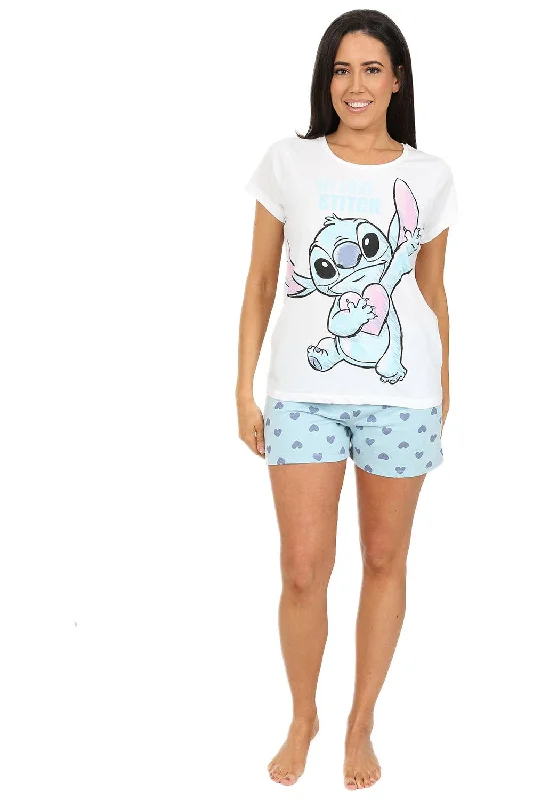 women's pajamas with a playful printWomen's Disney Lilo and Stitch We Love Stitch Short Pyjama Set