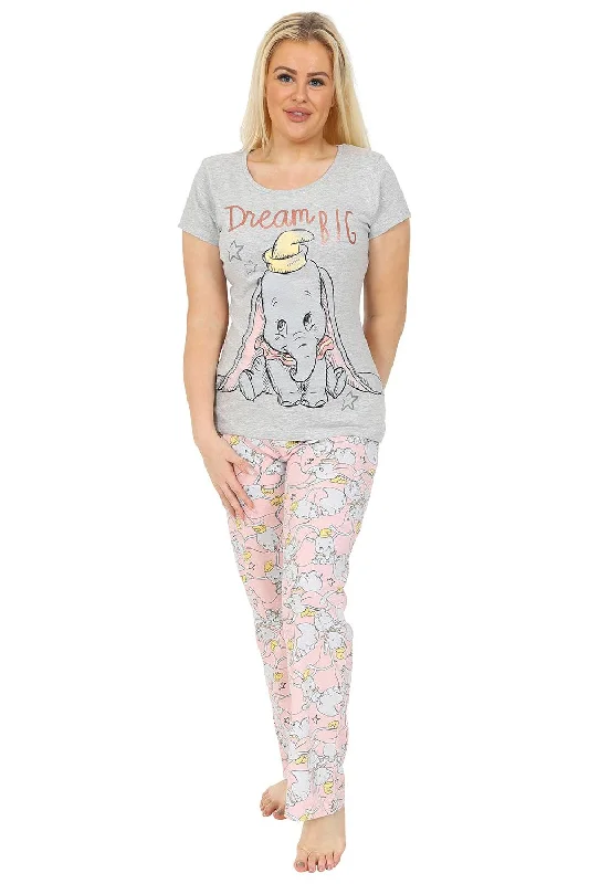 women's pajamas made from organic cottonWomen's Disney Dumbo 'Dream Big' Long Pyjamas