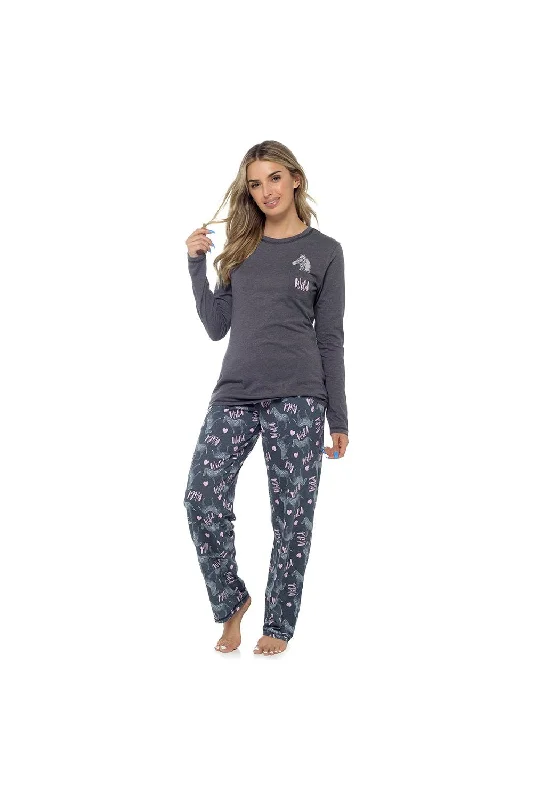 women's pajamas for those who cherish their bedtime routinesWomen's 'Wild' Zebra Long Pyjama Set