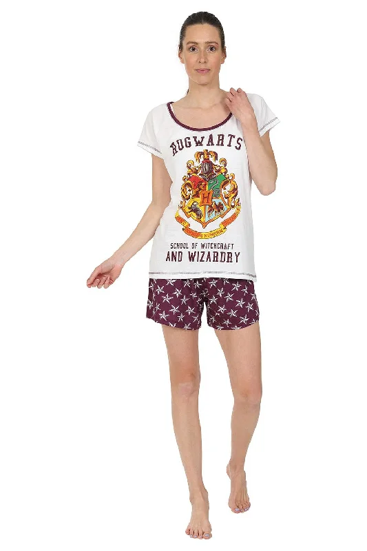 women's pajamas with hidden pocketsWomen's Harry Potter Hogwarts Short Pyjamas