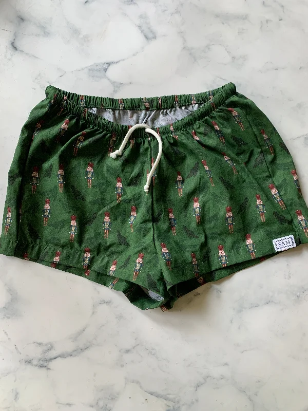 women's pajamas with a perfect blend of style and comfortWomen Green Nutcracker Sleep Shorts